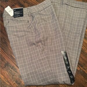 Banana Republic Women's Gray Plaid Trousers